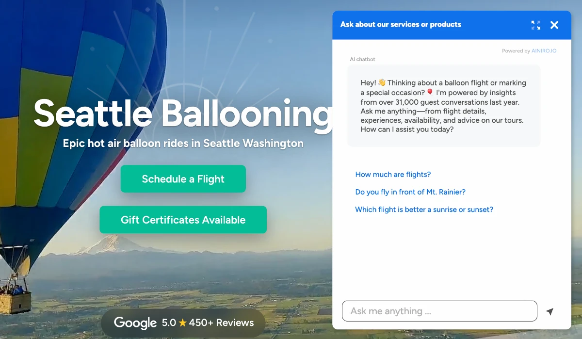 AI Chatbot with Custom Design